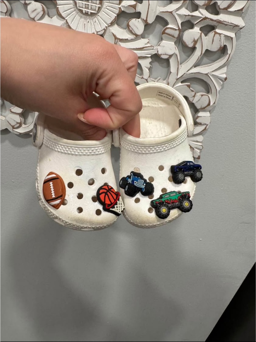 Crocs white size 4c kids/toddler